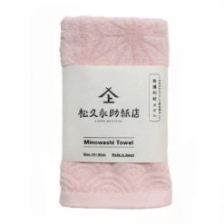 Mino Washi Face Towel Hanaasa / Light Pink (Sakura) - Matsuhisa Eisuke Kamiten