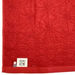 Mino Washi Hand Towel Hanaasa / Red (Kurenai) - Matsuhisa Eisuke Kamiten