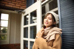 Baby Alpaca Muffler Scarf / Beige - Yu-Ito -Ki:ts Shop 1012 011 H960