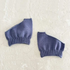 Luminous Silk Tongs Socks / Dark Blue - Yu-ito