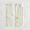 Luminous Silk Tabi Crew Length Socks / White - Yu-ito