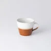 Two Tone Mug / White And Brown - Sayado Wadagama