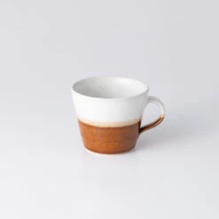 Two Tone Mug / White And Brown - Sayado Wadagama