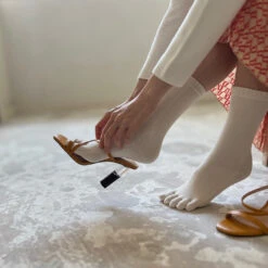 Luminous Silk Five Finger Crew Length Socks / Dark Green - Yu-ito -Ki:ts Shop 5toe SQ1080 0a5898f1 400c 4c75 bc8f d5199435d5a2