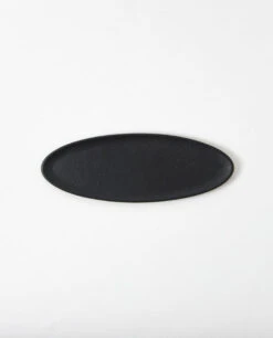 Oval Tray / Black / Large - Sumitani Saburo Shoten