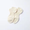 Low Gauge Slub Short Socks / Ecru - ROTOTO