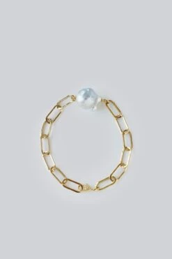 ALICIA - ONE OF A KIND PEARL CHAIN BRACELET/ Gold - Margaret SMITH