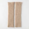 Baby Alpaca Leg&Arm 2 Way Warmer / Beige - Yu-ito -Ki:ts Shop BEIGE W775