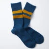 Brushed Mohair Crew Socks / D.Blue - ROTOTO