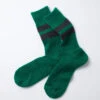 Brushed Mohair Crew Socks / Green - ROTOTO -Ki:ts Shop BRUSHEDMOHAIRCREWSOCKS green