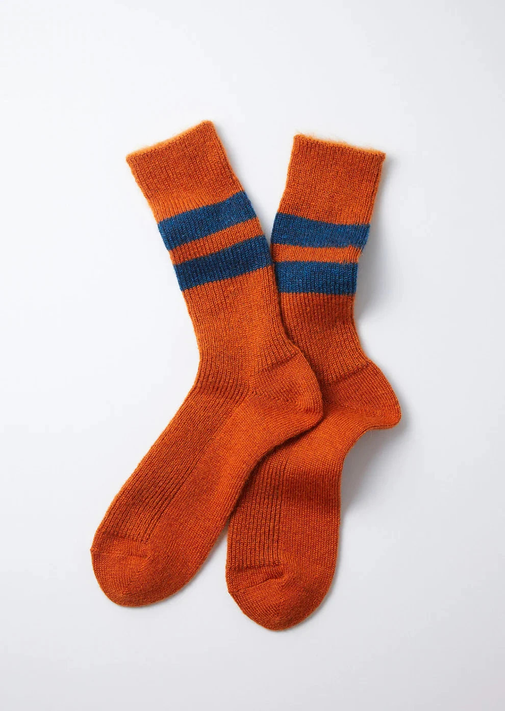 Brushed Mohair Crew Socks / Orange - ROTOTO 3 Brushed Mohair Crew Socks / Orange - ROTOTO
