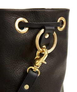 Drawstring Bag With 2 Way Shoulder Strap - S / Black - (ki:ts) -Ki:ts Shop Bag 12 5