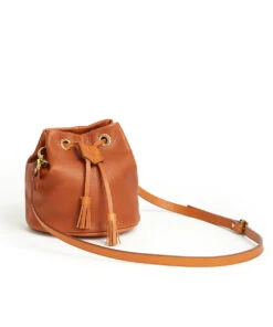 Drawstring Bag With 2 Way Shoulder Strap - S / Whisky - (ki:ts)