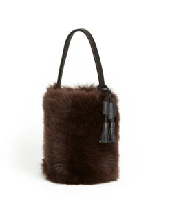 I-O Shearling Bucket - S / Brown Shearling & Black - (ki:ts) -Ki:ts Shop Bag 5 3 04b8380a 022f 4ee3 89e1 471191825fff