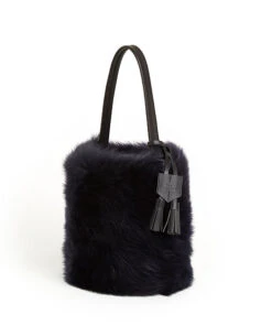 I-O Shearling Bucket - S / Navy Shearling & Black - (ki:ts) -Ki:ts Shop Bag 6 3 089e8c0d 280a 436f 99ae 251f1c9a378b