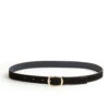 Suede Contrast Belt - 30 / Black & Midnight - (ki:ts)
