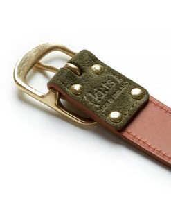 Suede Contrast Belt - 30 / Olive & Tan (ki:ts) -Ki:ts Shop Belt 4 3