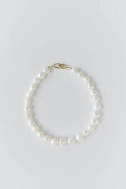 ELIZABETH - BAROQUE PEARL COLLAR / Gold - Margaret SMITH