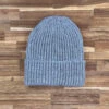 Baby Alpaca Ribbed Beanie / Grey - Yu-ito