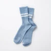 Hemp Organic Cotton Stripe Socks / Morning Blue & White - ROTOTO -Ki:ts Shop HEMPORGANICCOTTONSTRIPESOCKS MorningBlue White jpeg