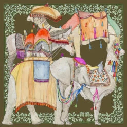 Scarf / Howrah Olive / Khaki / CU201 - SWASH LONDON