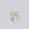 MERLE - ONE OF A KIND BAROQUE PEARL HOOPS / Gold - Margaret SMITH -Ki:ts Shop MERLE ONE OF A KIND BAROQUE PEARL HOOPS