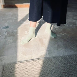 Organic Cotton Five Finger Socks Vegetable Dyeing / Stone - Yu-ito -Ki:ts Shop No.14001 SQ1080