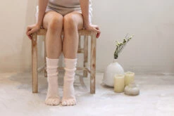 Smooth Silk Five Finger Room Socks / Sakura Pink - Yu-ito -Ki:ts Shop No.14023