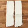 Smooth Silk Five Finger Room Socks / White - Yu-ito