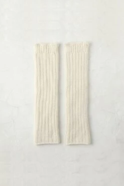 Baby Alpaca Leg&Arm 2 Way Warmer / Ecru - Yu-ito