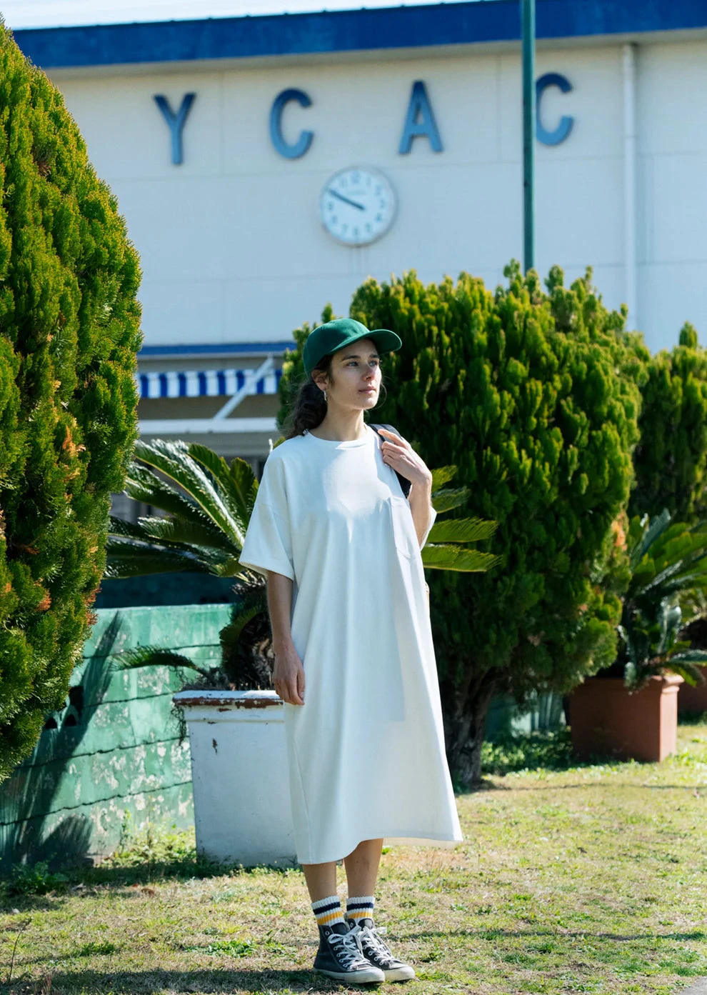 O.S. Ribbed Ankle Socks / White & Navy & Yellow - ROTOTO 5 O.S. Ribbed Ankle Socks / White & Navy & Yellow - ROTOTO - Image 3