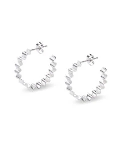 Classic Ondulée Hoops / 925 Recycled Silver - OLIVIA TAYLOR