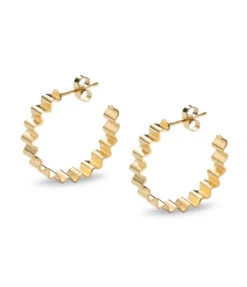 Classic Ondulée Hoops / 18ct Gold Vermeil - OLIVIA TAYLOR
