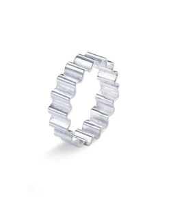 Thin Ondulée Ring / 925 Recycled Silver - OLIVIA TAYLOR
