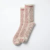 Extra Fine Merino Premium Bulky Socks / D.Red & White - ROTOTO -Ki:ts Shop R1330 D.RED WHITE 02