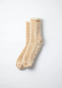 Extra Fine Merino Premium Bulky Socks / D.Yellow & White - ROTOTO