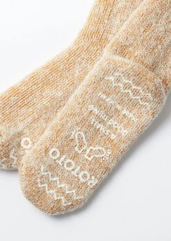 Extra Fine Merino Premium Bulky Socks / D.Yellow & White - ROTOTO -Ki:ts Shop R1330 D.YELLOW WHITE 09