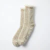 Extra Fine Merino Premium Bulky Socks / Kahki & White - ROTOTO