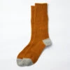 Guernsey Pattern Crew Socks / D.Yellow & Mix Gray - ROTOTO -Ki:ts Shop R1378 D.YELLOW MIXGRAY 02