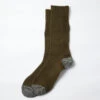 Guernsey Pattern Crew Socks / O.D. & Mix Black - ROTOTO -Ki:ts Shop R1378 O.D. MIXBLACK 02