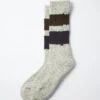 Retro Winter Outdoor Socks / GRY & D.OL & NVY - ROTOTO -Ki:ts Shop R1436 GRY D.OL NVY 02