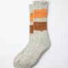 Retro Winter Outdoor Socks / GRY & L.OG & CML - ROTOTO -Ki:ts Shop R1436 GRY L.OG CML 02