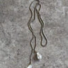 SNAKE CHAIN BELT WITH BAROQUE PEARLS / Silver - Margaret SMITH -Ki:ts Shop SYLVIE SNAKE CHAIN BELT WITH BAROQUE PEARLS