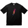 VINYL MARBLE-SLASH Tee / Black - VI/NYL -Ki:ts Shop T black splash 001