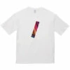VINYL MARBLE-SLASH Tee / White - VI/NYL -Ki:ts Shop T white