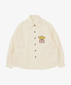 Big Pocket Overshirt Dead Stock Neon Yellow Stripe - Sillage