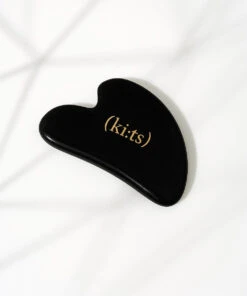 Kassa (Gua Sha) - Heart / Black Obisidian - (ki:ts) -Ki:ts Shop black obsidian gua shaedit01 W1000xH1200