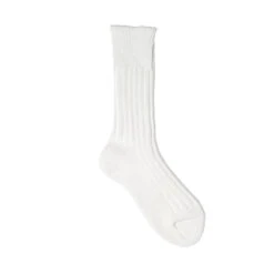 Cased Heavy Weight Plain Socks / White - Decka