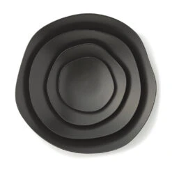 Feuille Plate / 17cm Matte Black - Miyama X Metaphys -Ki:ts Shop feuilleplate mattblackall SQ1080 300 d9aac543 baf9 4a30 a652 938e18d2e457