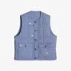 Gilet In Recycled Down / Blue - Sillage -Ki:ts Shop giletinrecycleddownbluefront